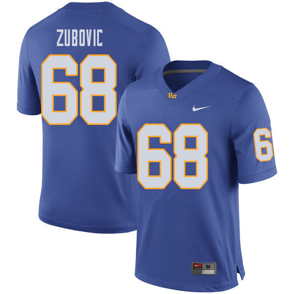 Men #68 Blake Zubovic Pittsburgh Panthers College Football Jerseys Sale-Royal